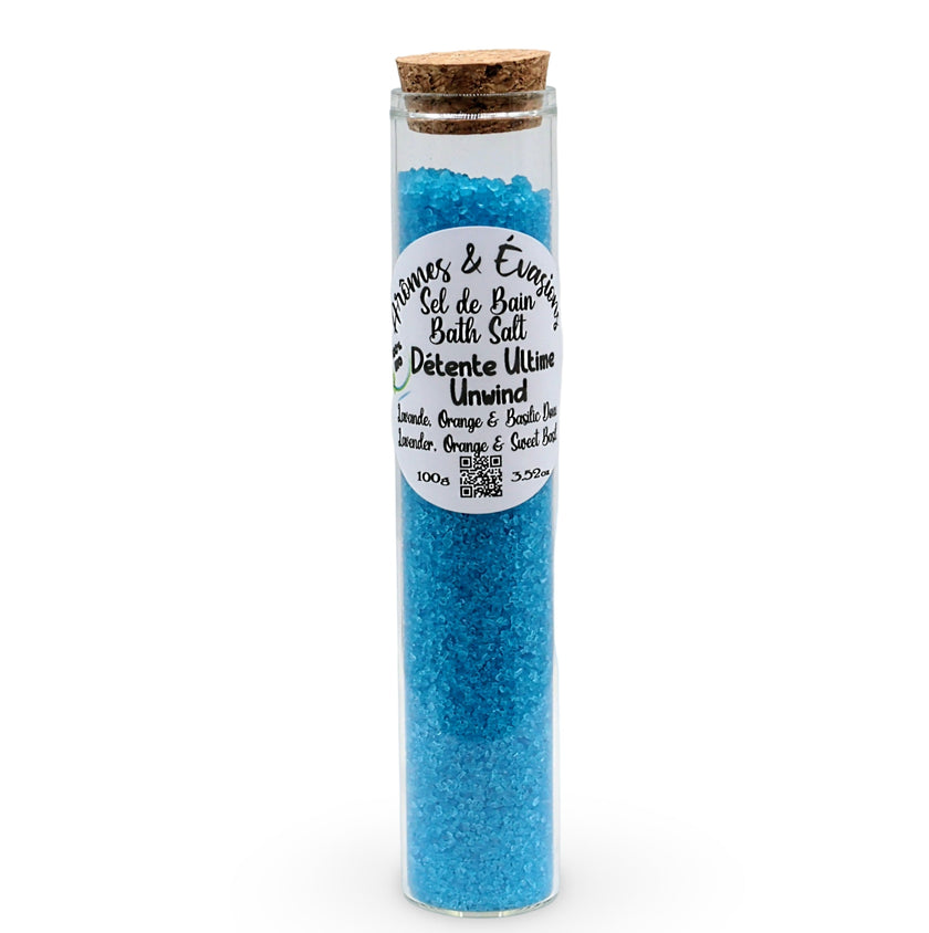 Bath Salt -Unwind Potion -Lavender, Orange & Sweet Basil Essential Oils