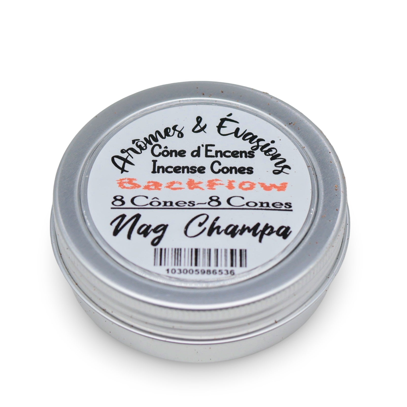 Incense - Backflow Cones - Nag Champa - 8 Cones