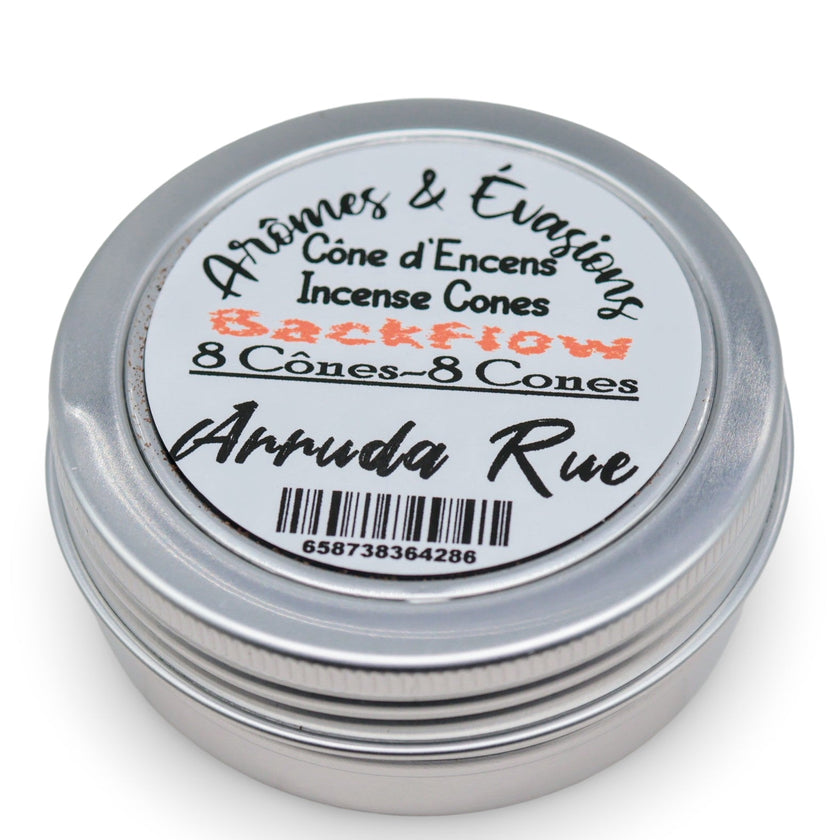 Incense - Backflow Cones - Arruda Rue - 8 Cones