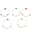 Bracelet - Cuff - Copper with Evil Eyes