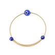 Bracelet - Cuff - Copper with Evil Eyes
