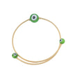 Bracelet - Cuff - Copper with Evil Eyes