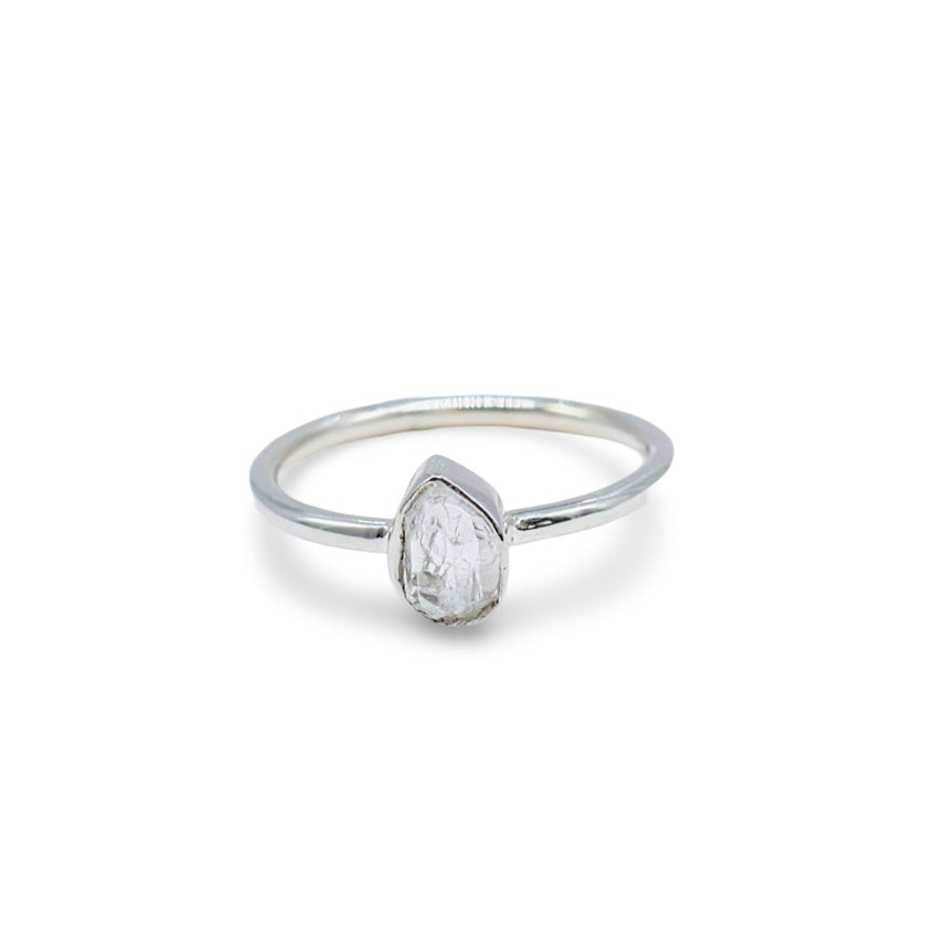 Ring - Assorted Shaped - Raw Herkimer Diamond on 925 sterling silver