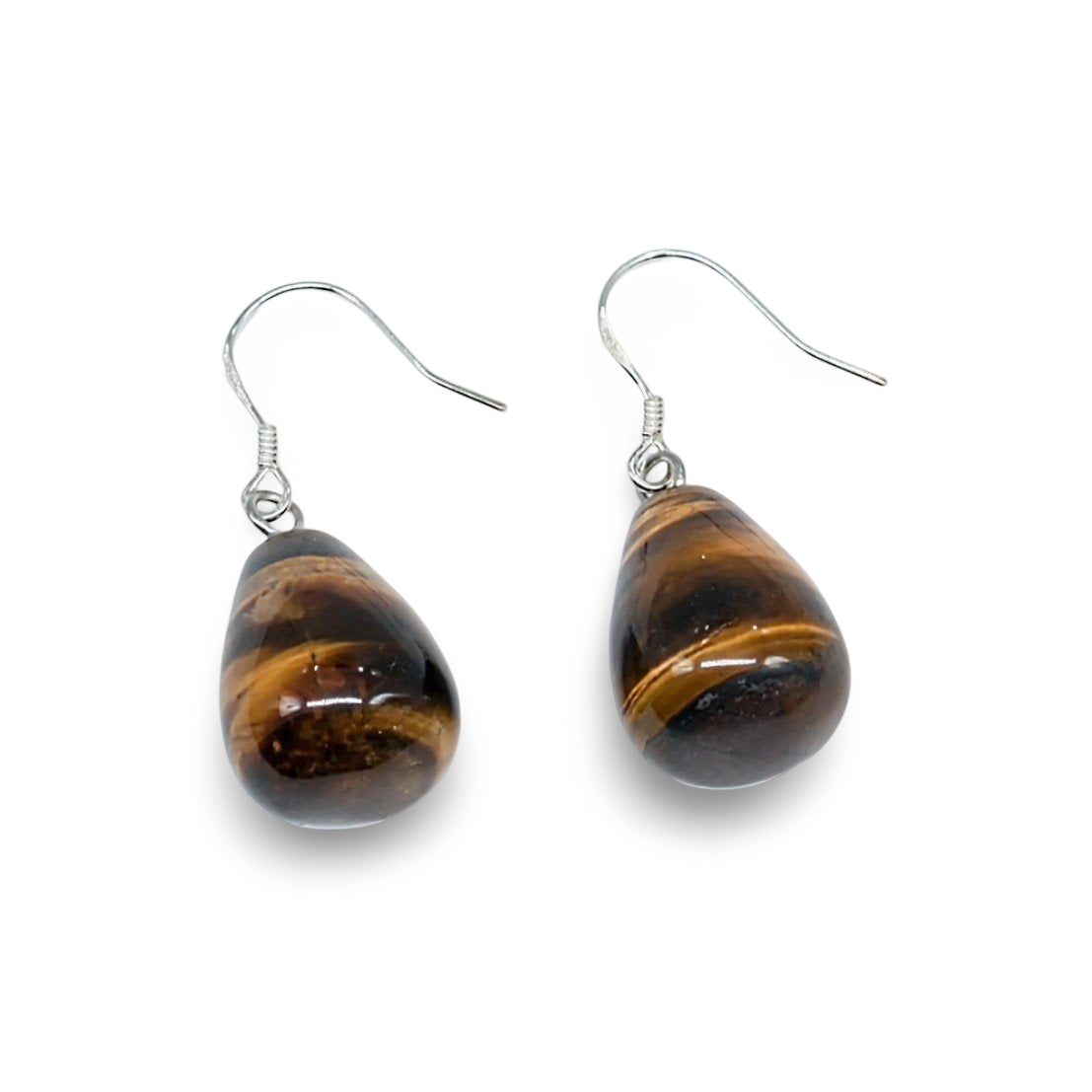 Earring - Natural Stone with 925 Sterling Silver Earring Hooks