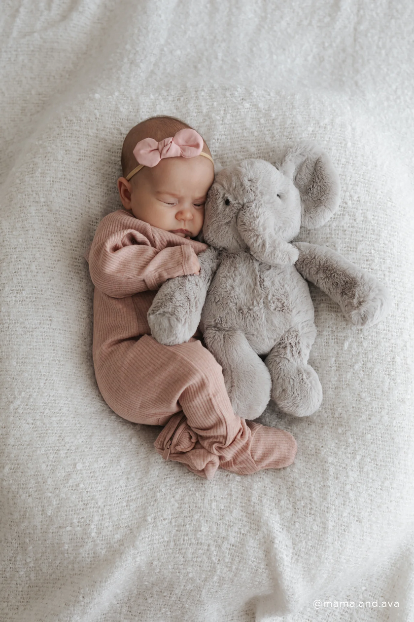 Plush - Olive the Grey Elephant - Snuggle Bunnies