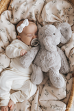 Plush - Olive the Grey Elephant - Snuggle Bunnies