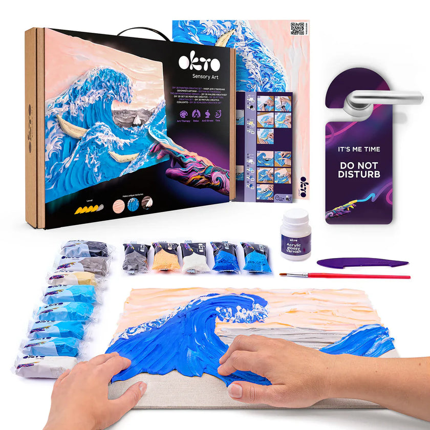 OKTO - DIY 3D CREATIVE PAINTING SET - THE BIG WAVE IN KANAGAWA