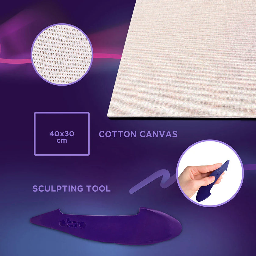 OKTO - DIY 3D CREATIVE PAINTING SET - THE BIG WAVE IN KANAGAWA