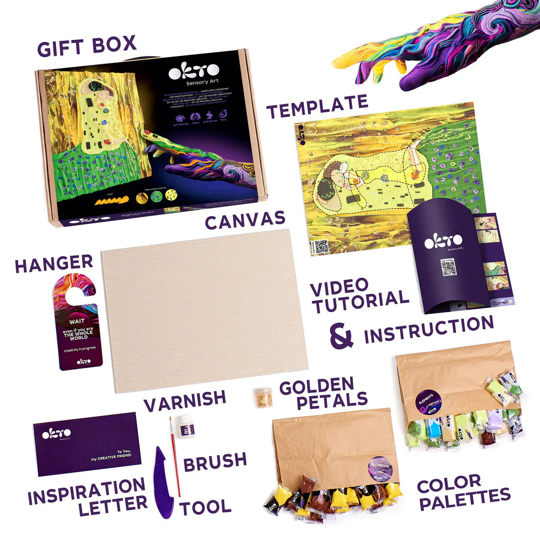 OKTO - KIT DE PEINTURE CRÉATIVE 3D DIY - L'ESBUISE