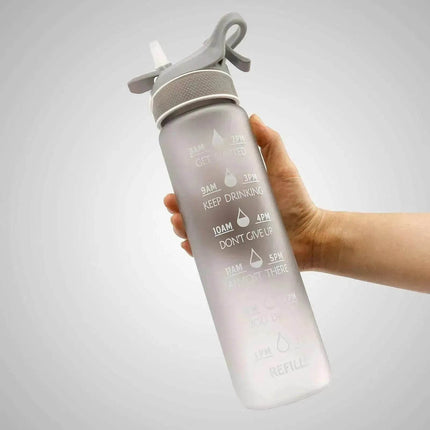1000ML Plastic Spray Water Bottle perfect for sports & outdoor activities