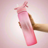 1000ML Plastic Spray Water Bottle perfect for sports & outdoor activities