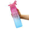 1000ML Plastic Spray Water Bottle perfect for sports & outdoor activities