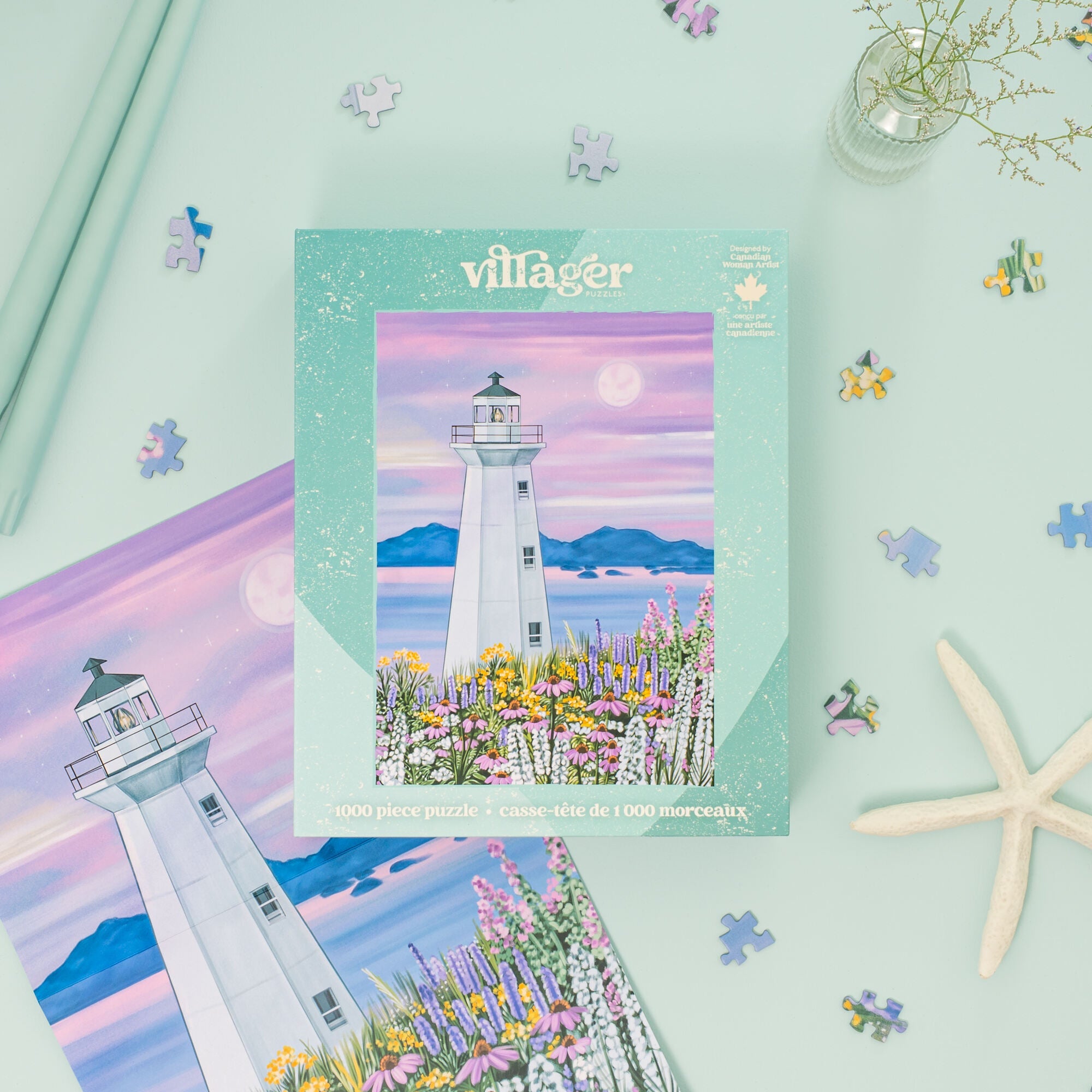 Harbour Lighthouse| 1000-Piece Puzzle for Adults | Designed in Canada by Susie Armstrong