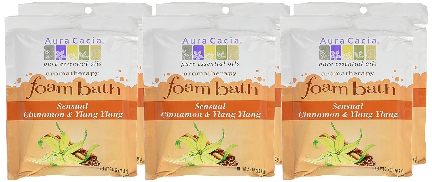Aura Cacia - Cinnamon/Ylang Ylang Foam Bath (71g)