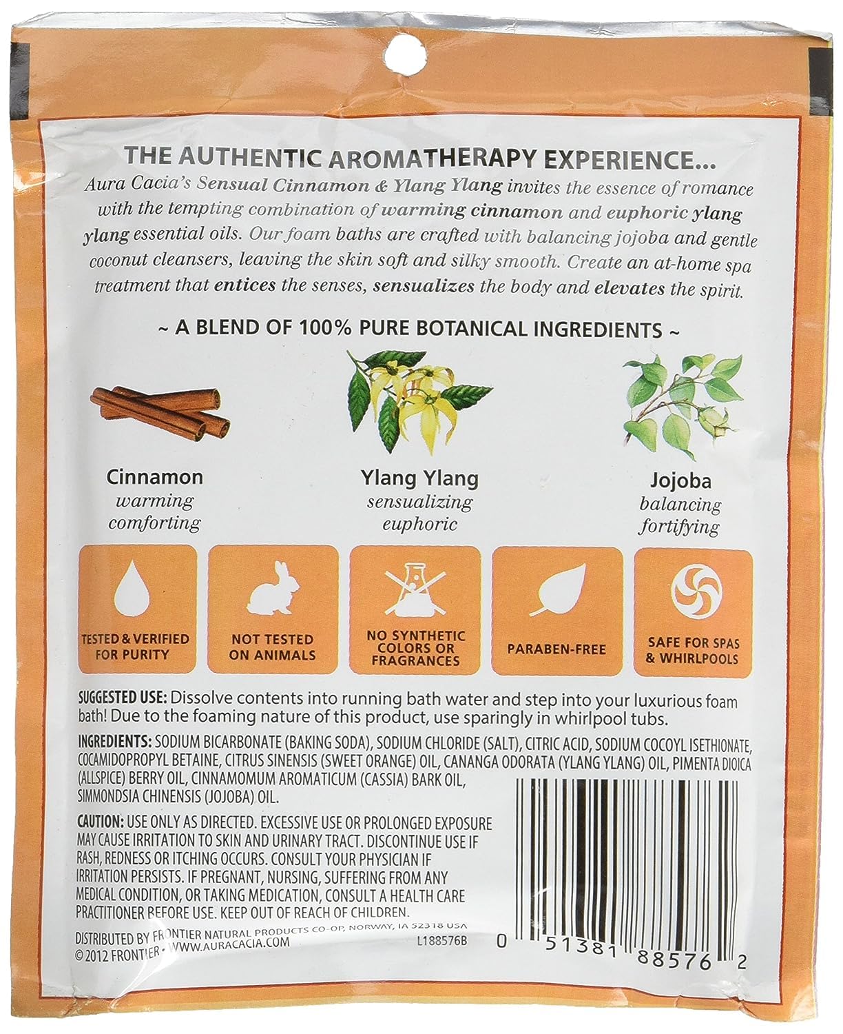 Aura Cacia - Cinnamon/Ylang Ylang Foam Bath (71g)