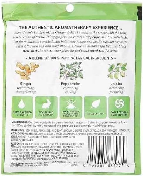 Aura Cacia - Ginger Mint Foam Bath (71g)