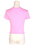 SHEIN Women Crop Tops Regular fit in Pink - M