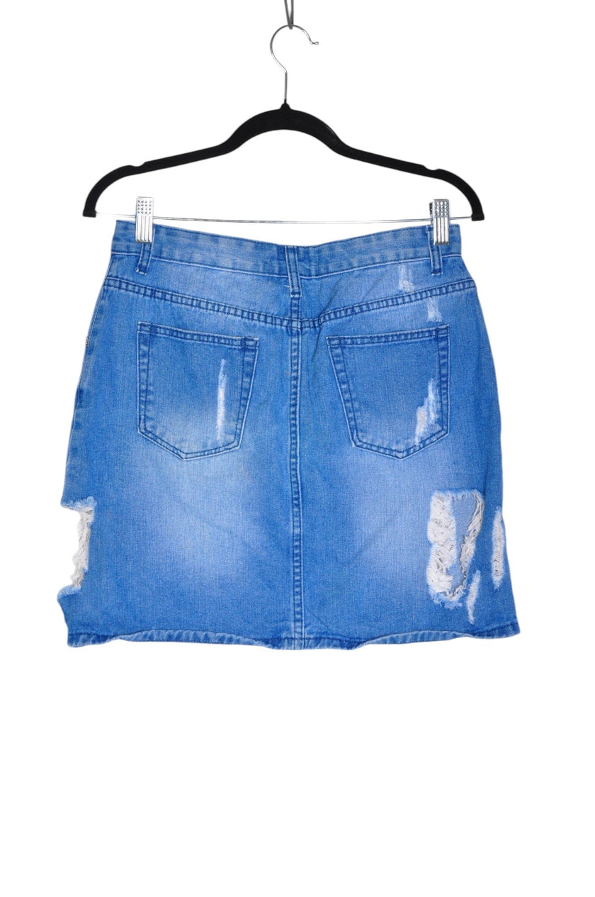 PIXIE + DIAMOND Women Denim Skirts Regular fit in Blue - M