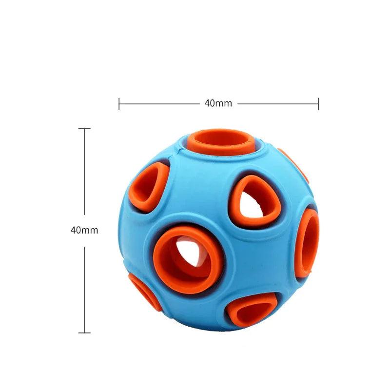 Luminous Sounding Dog Toy Ball – Rubber Fetch & Jingle Toy for Dogs (S/M)