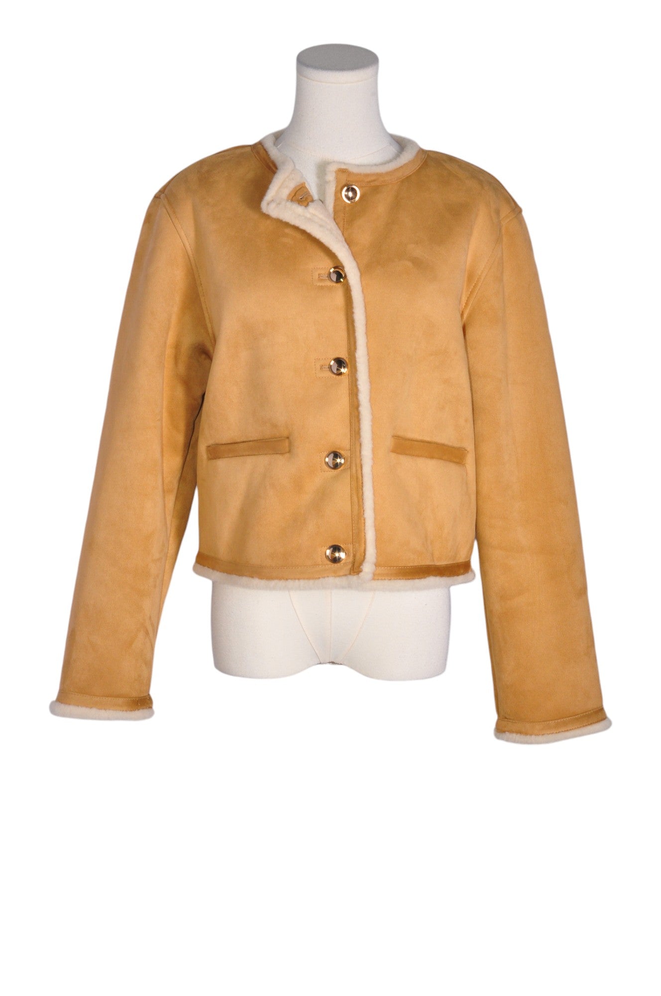 ZARA Women Coats Regular fit in Beige - XS