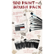 Nobel Value - 100 pcs Mixed Paintbrushes for Professionals
