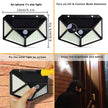 100LED solar wall LED light Outdoor, Corridor, Garden, Courtyard Lightning