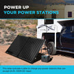 100W compact suitcase portable solar panel