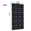 18v Flexible solar panels 50/ 100/ 120w solar - 12v battery charger waterproof