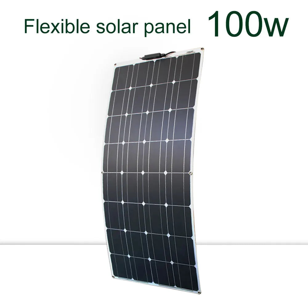 100-300w flexible solar panels 12/24v + inverter KIT