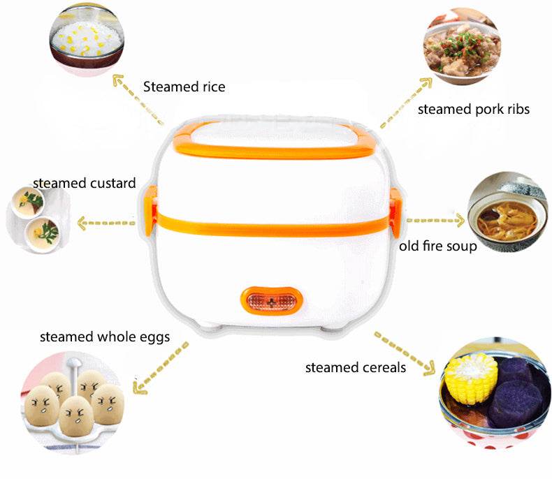 Multi-Function Electric Cooking Lunch Box – Portable & Heated