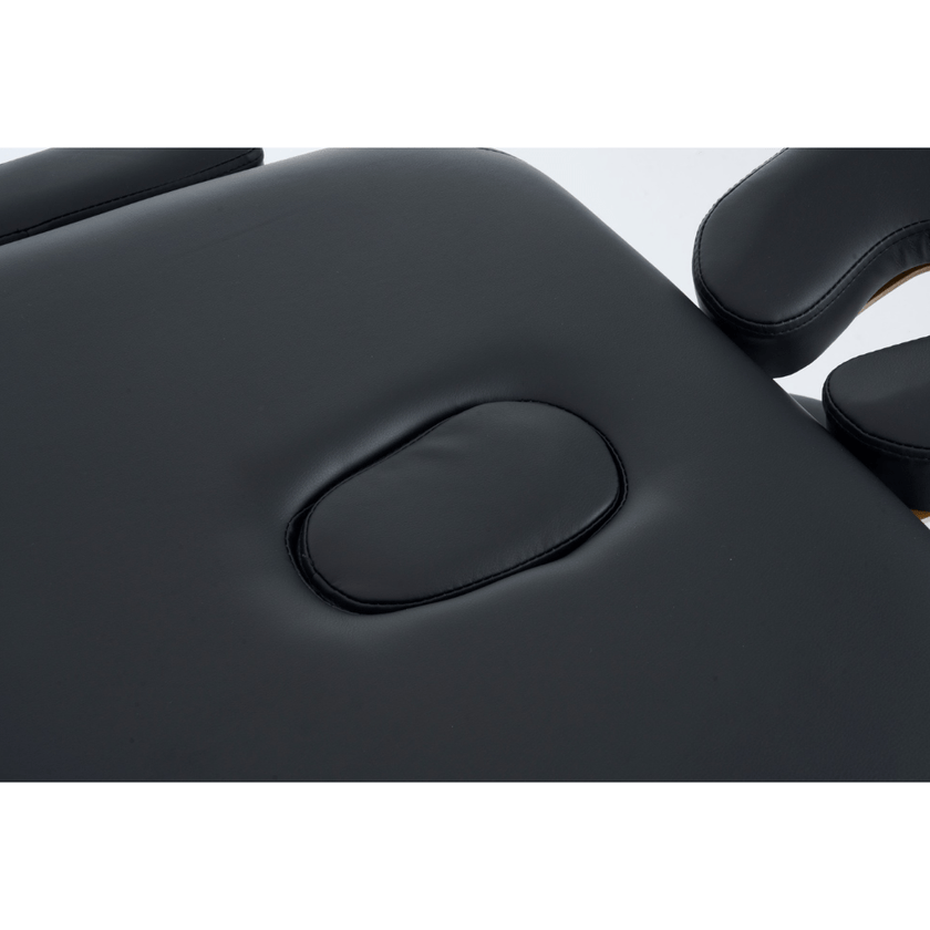 5'' 2 Section wooden Greenlife ® Portable Massage Table Black / Cream