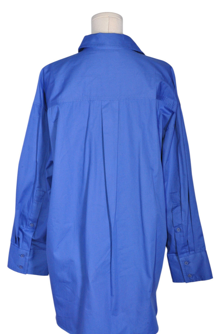 ZARA Women Button Down Tops Regular fit in Blue - M