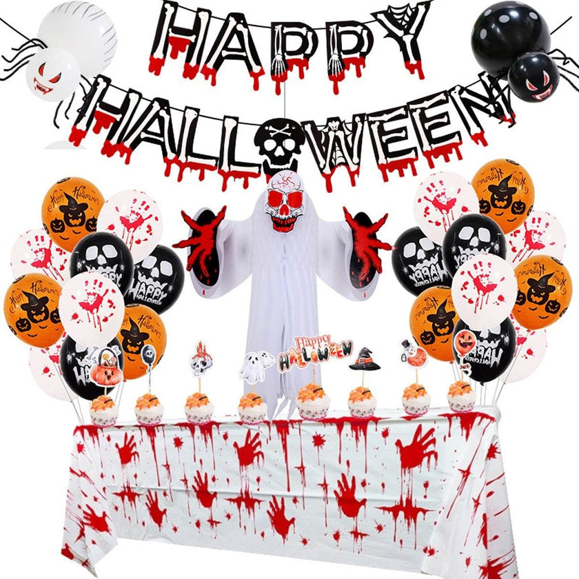 Halloween Party Decoration Balloon Combo Skull Pumpkin