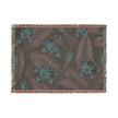Tropical Lily Woven Blanket — Floral Throw for Living Room & Patio
