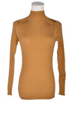 DMON Women Turtleneck Tops Regular fit in Brown - S