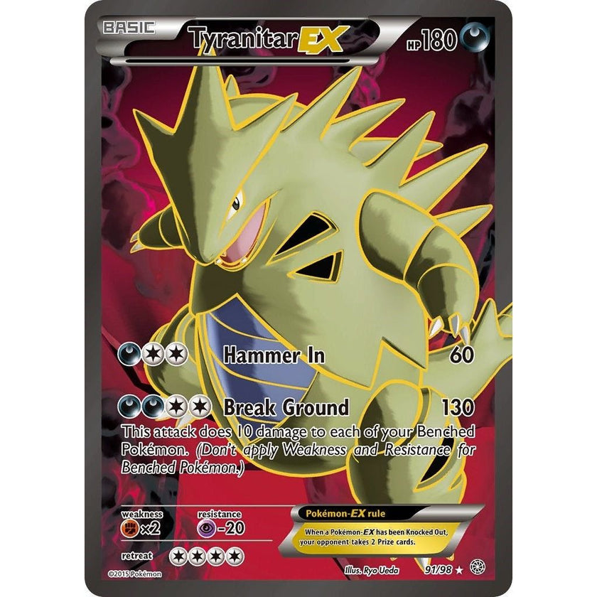 Tyranitar EX (91 Full Art) (91/98) (AOR)