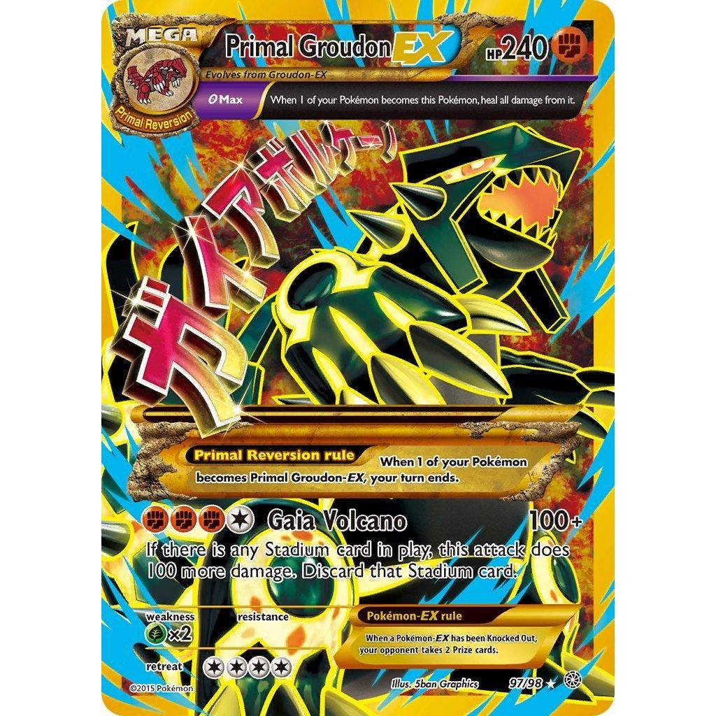 Primal Groudon EX (Shiny Full Art) (97/98) (AOR)
