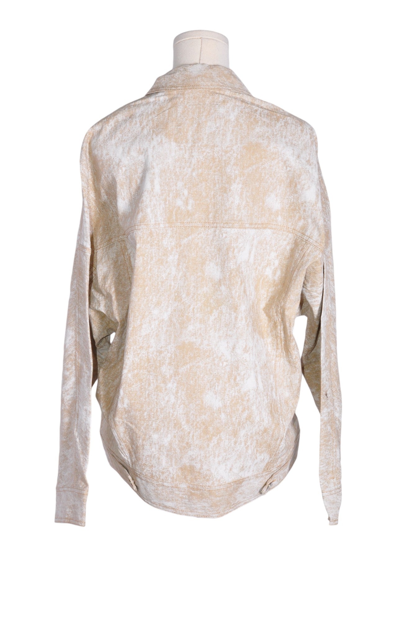 ZARA Women Button Down Tops Regular fit in Beige - XS
