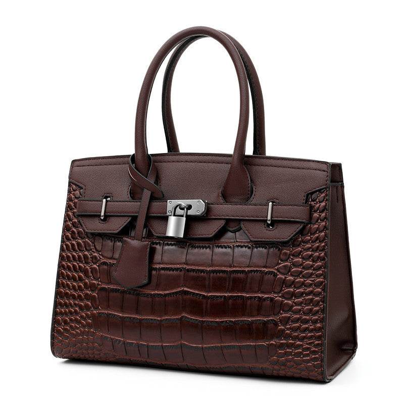 Trendy crocodile pattern Cooperate Satchel Work Handbag for Ladies