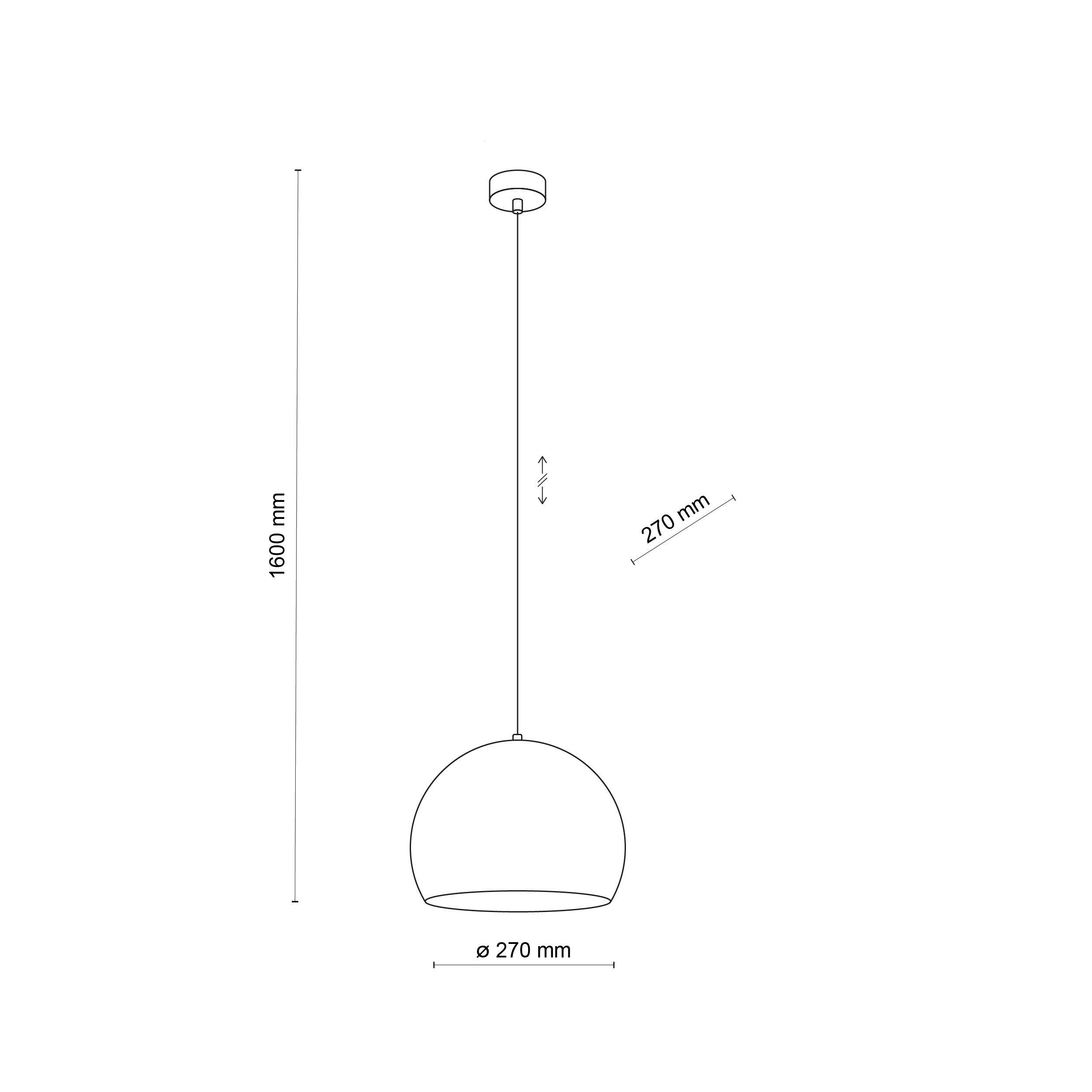ZOE Mid-Century Modern Dome Pendant Light for Kitchen Island & Dining Table