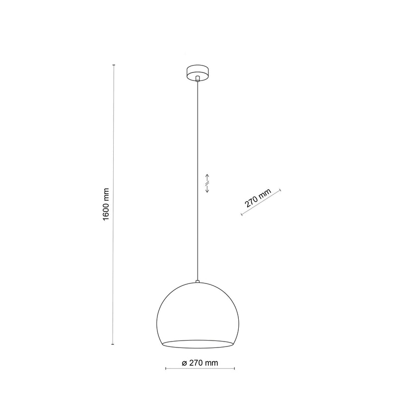 ZOE Mid-Century Modern Dome Pendant Light for Kitchen Island & Dining Table