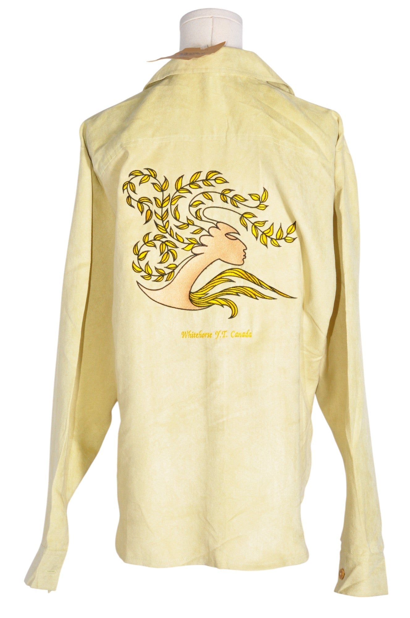 FUZZY Women Button Down Tops Regular fit in Yellow - XXL