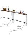 VEVOR Narrow Console Sofa Table Couch Table 2 Pieces for Entryway & Living Room