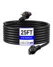 VEVOR 30A Generator Extension Cord 25 ft 250V NEMA 6-50P to 6-50R Power Cable
