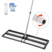 VEVOR 36x10in Lawn Leveling Rake with 83.9 in Adjustable Handle for Yard Garden
