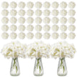 VEVOR 305 Pcs Artificial Silk Hydrangea Flowers 9.8 In Bouquet Arrangement White