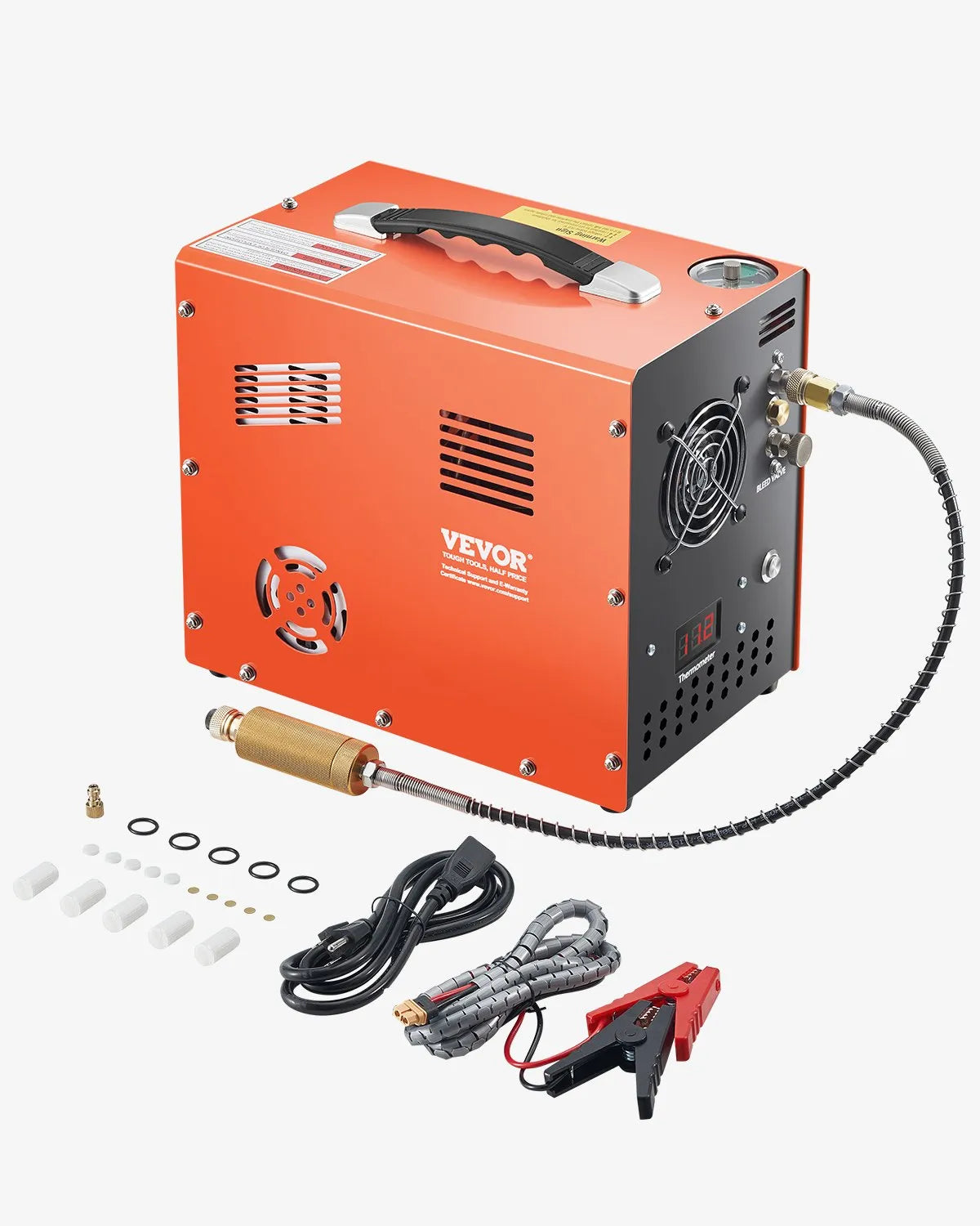 VEVOR PCP Air Compressor 4500PSI Auto-Stop Airgun Compressor Built-in Converter