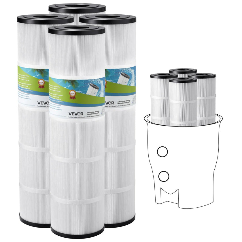 VEVOR 4 x 105 Sq. Ft Hot Tub Spa Pool Filter Cartridge Compatible Pentair CCP320