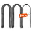 VEVOR 12-Inch 8 Pack Rebar Stakes Heavy Duty U Shape Galvanized Ground Anchors