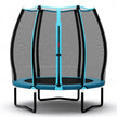 55 Inch Trampoline for Kids Toddler Mini Trampoline with Safety Enclosure Net - Blue